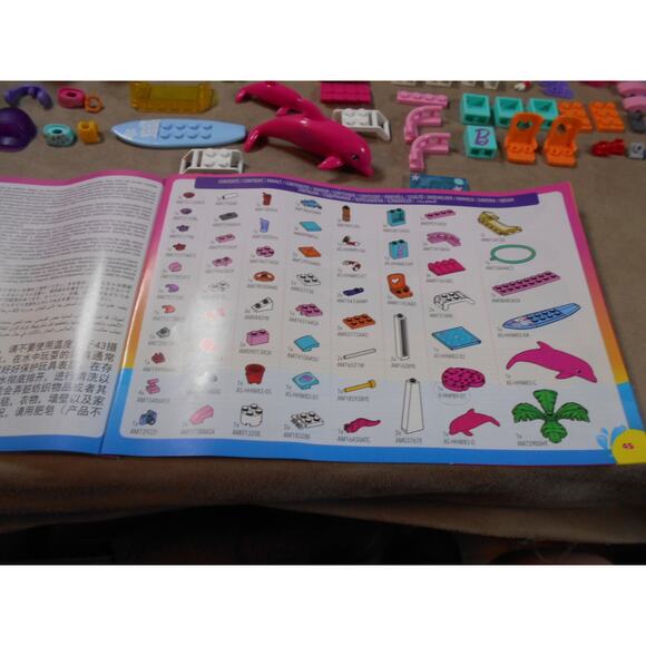 2022 MEGA Construx Barbie Dolphin Exploration HHW83 99.999% Complete READ - Picture 7 of 8